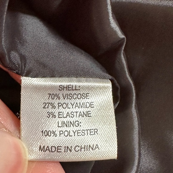 Randy Kemper Black Red A Line Dress Square Neck Long Sleeves Zip in Back SZ 10 - Picture 10 of 13